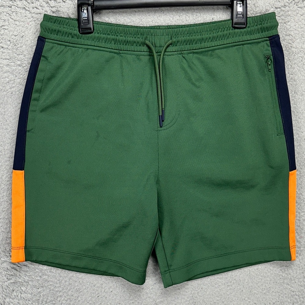 Boden Mens Athletic Shorts Medium Green Drawstring‎ Elastic Waist Running Pocket